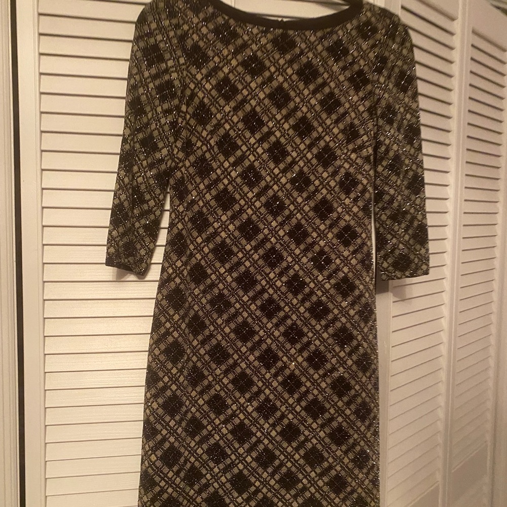 Sparkly Vince Camuto dress.